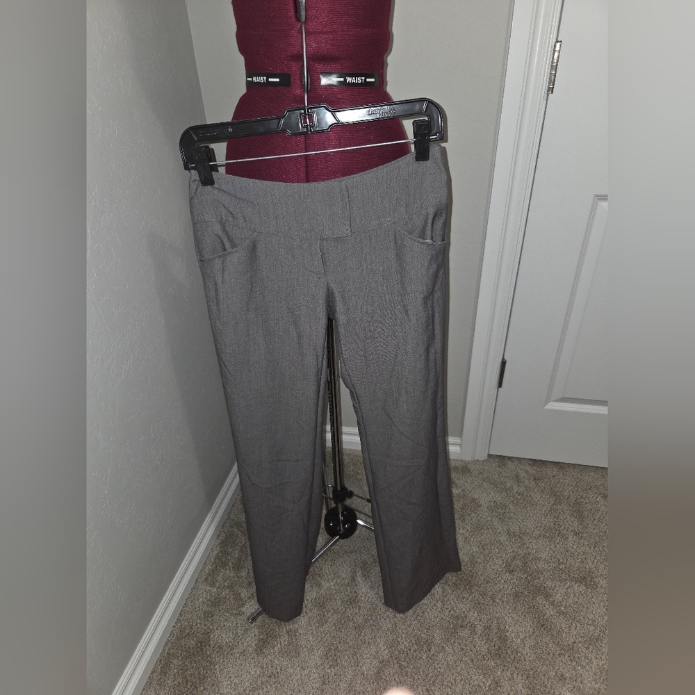 Joe Benbasset Gray Trousers Straight-Leg Formal